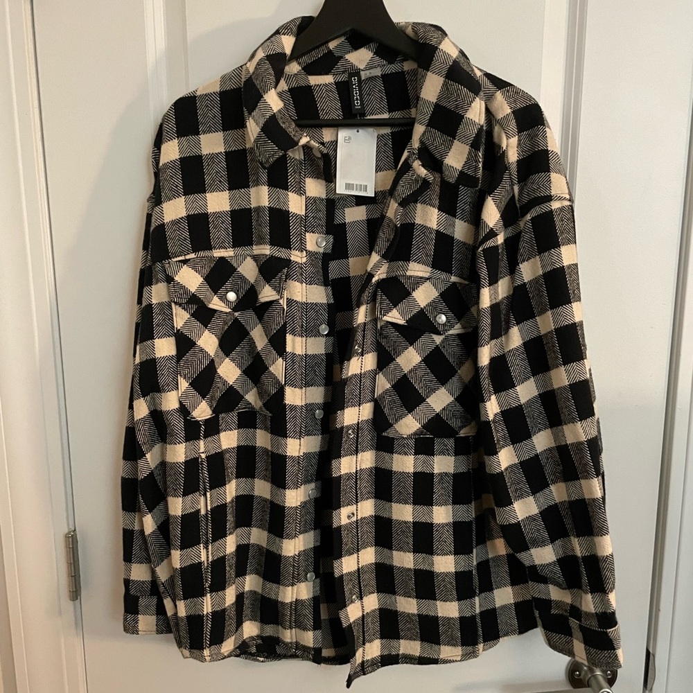 Cream colored shacket